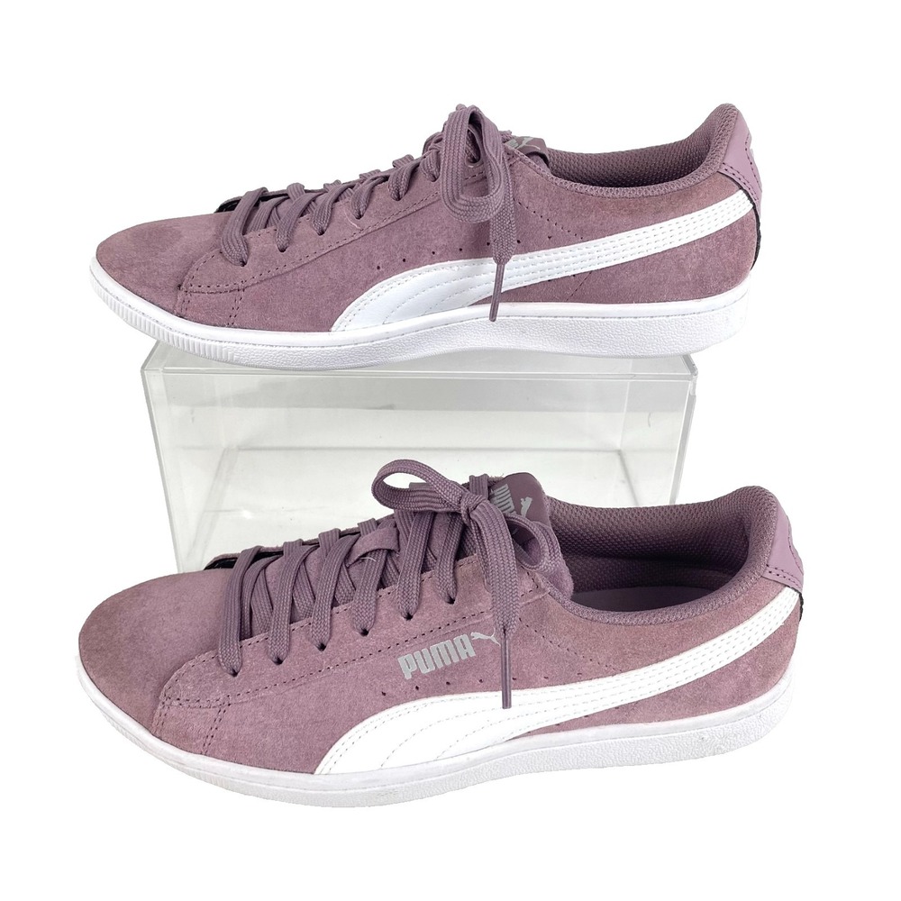Puma Suede Leather Tennis Shoes Women's 7 Tea Rose Pink Soft Foam Comfort V Fine
